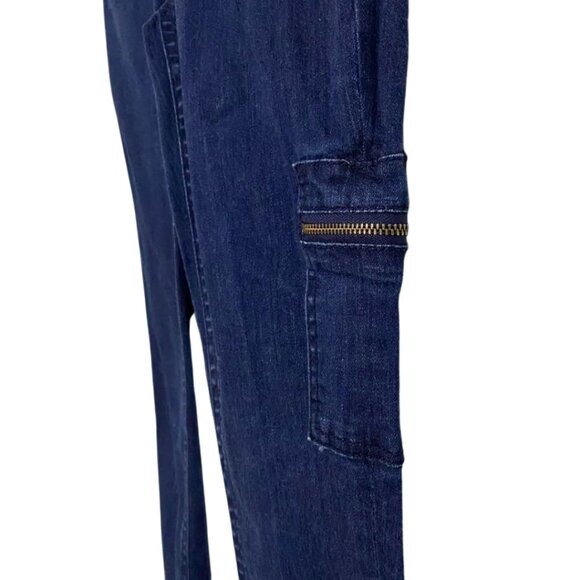 DKNY Jeggings Stretch Denim Jeans With Ankle and Leg Zippers Size 2 - Picture 6 of 13